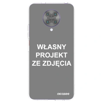 Picasee silikonowe przeźroczyste etui na Xiaomi Poco F2 Pro - Własny projekt ze zdjęcia