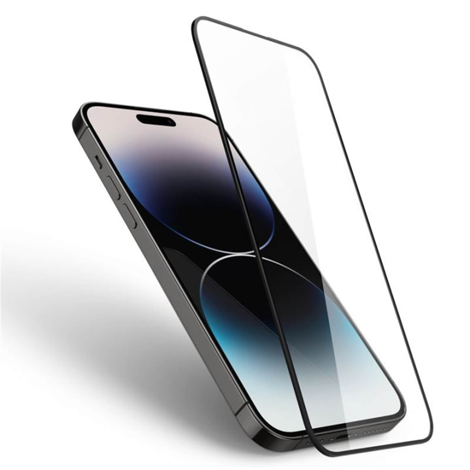 3x Picasee ochronne szkło hartowane 3D z ramką do Apple iPhone 16 - czarne – 2+1 gratis