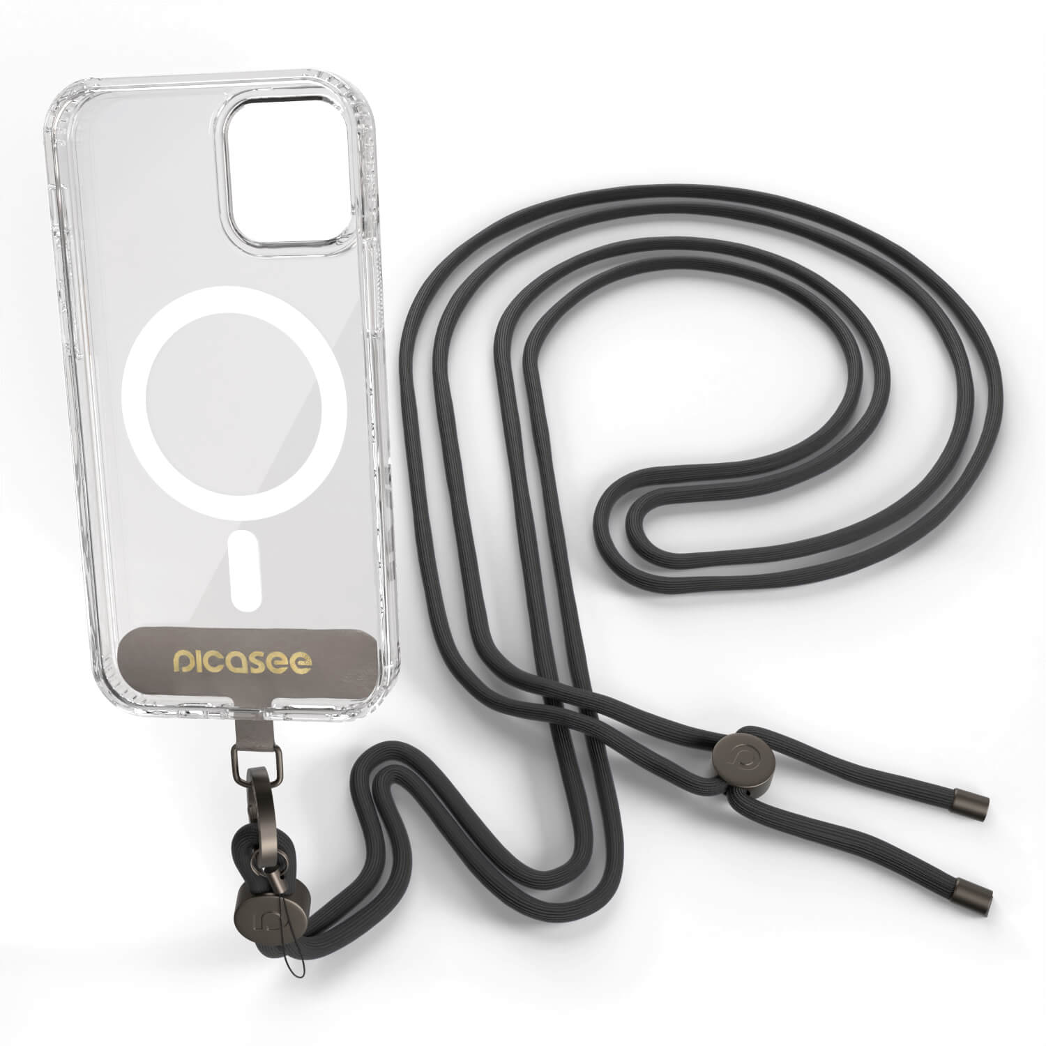 Picasee Cross-body phone strap - Czarna