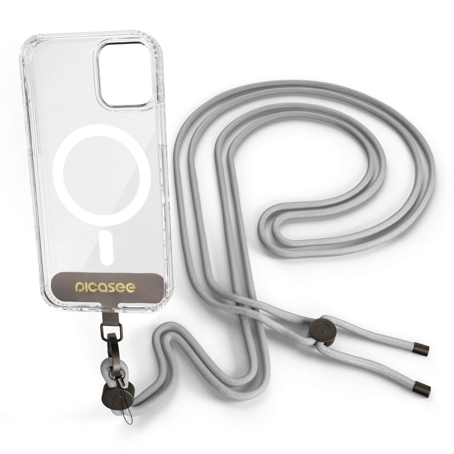 Picasee Cross-body phone strap - Szary