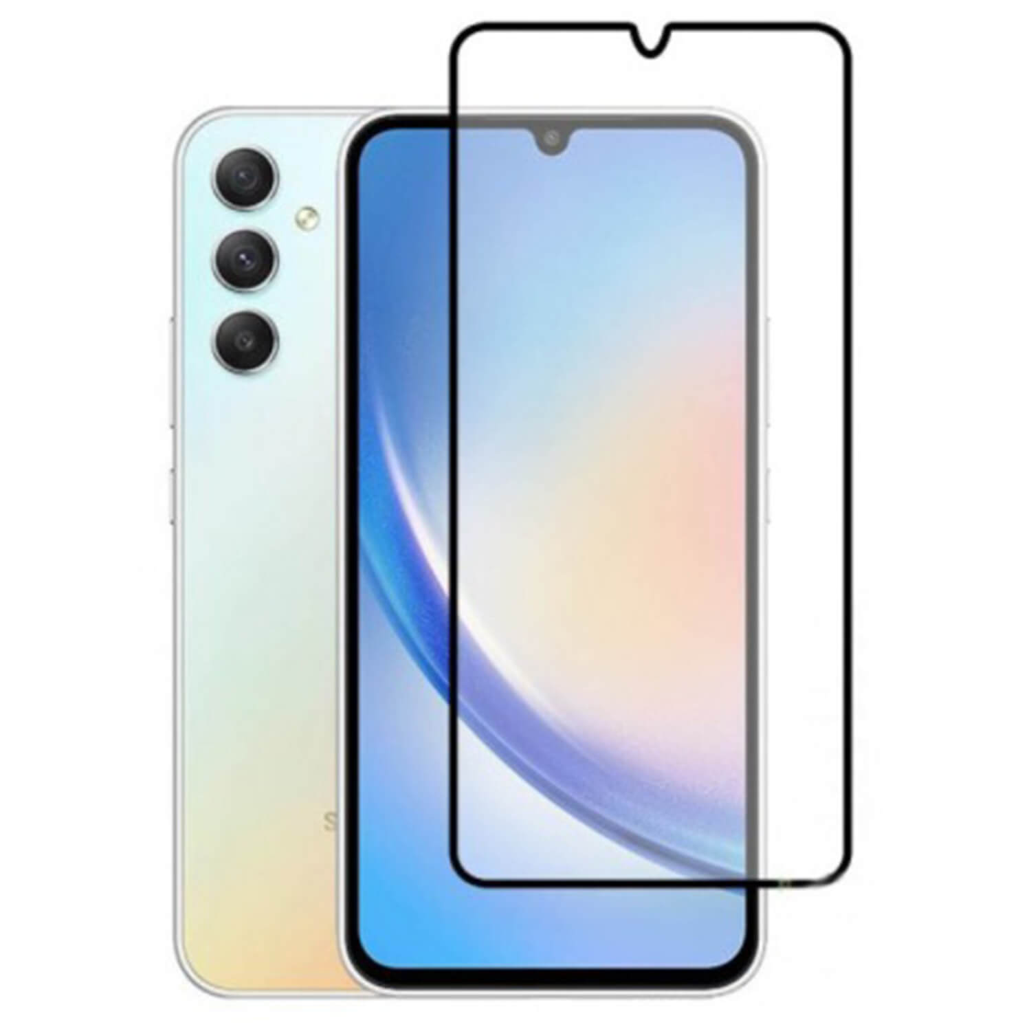 Picasee ochronne szkło hartowane 3D z ramką do Samsung Galaxy A56 5G A566B - czarne
