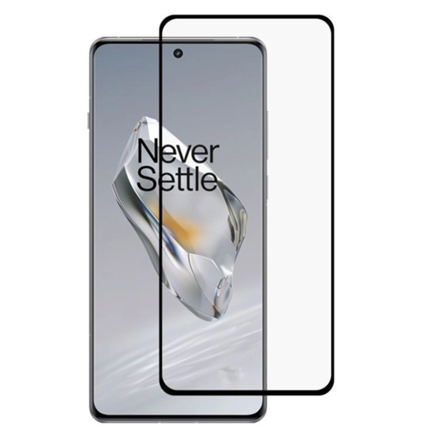 Picasee ochronne szkło hartowane 3D z ramką do OnePlus 13R 5G - czarne