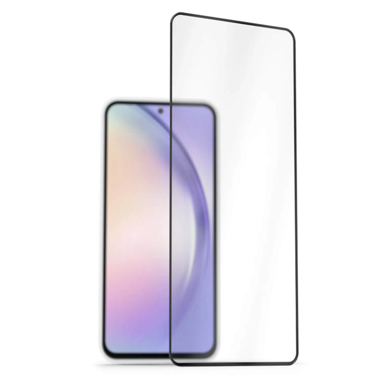 3x Picasee ochronne szkło hartowane 3D z ramką do Samsung Galaxy A16 4G - czarne – 2+1 gratis