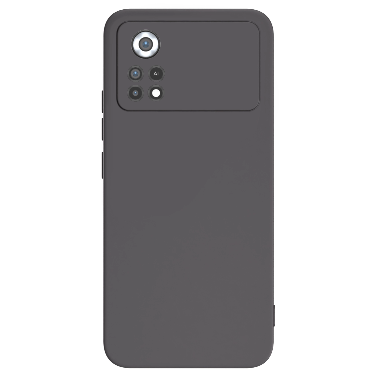Picasee silikonowe czarne etui na Xiaomi Poco X4 Pro 5G - Własny projekt ze zdjęcia