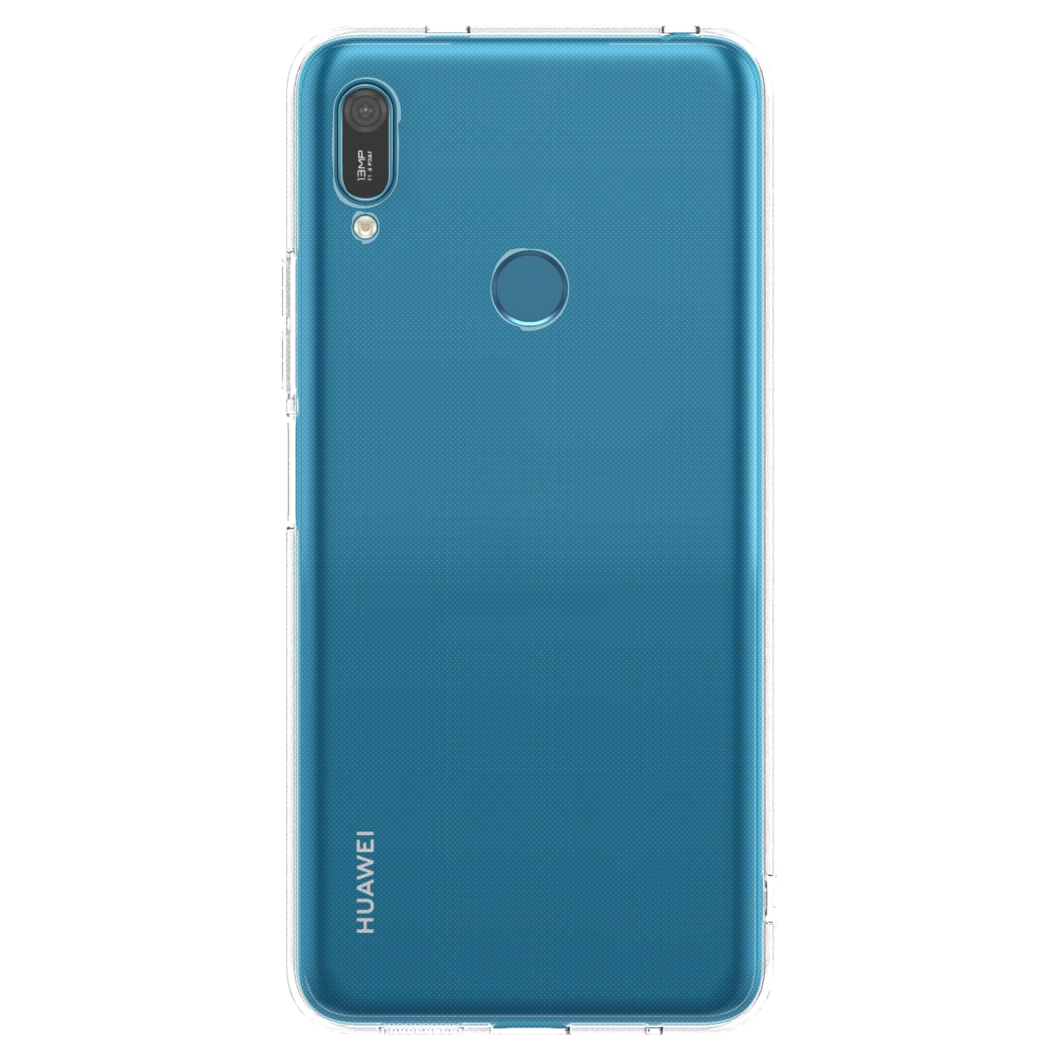 Picasee silikonowe przeźroczyste etui na Huawei Y7 2019 - Własny projekt ze zdjęcia