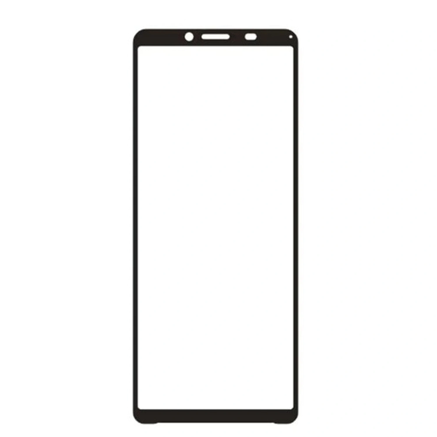 Picasee ochronne szkło hartowane 3D z ramką do Sony Xperia 10 VII - czarne