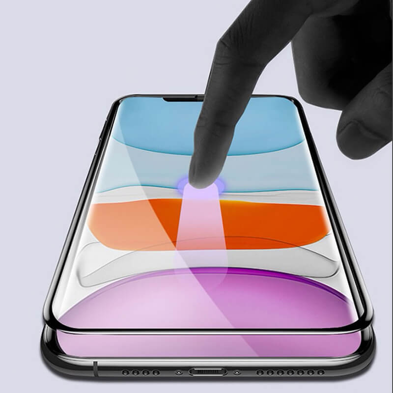 3x Ochronne Szkło Hartowane 3D Z Ramką Do Apple IPhone 11 Pro Max - Czarne – 2+1 Gratis