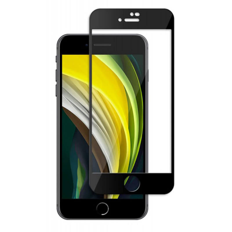 Ochronne Szkło Hartowane 3D Z Ramką Do Apple IPhone SE 2020 - Czarne