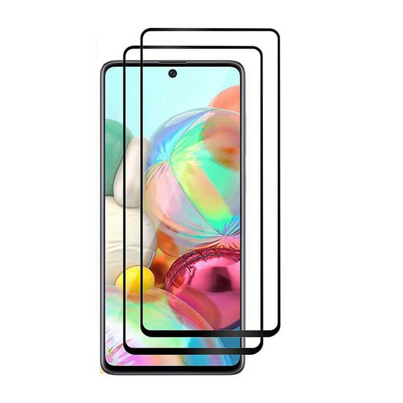 3x Picasee ochronne szkło hartowane 3D z ramką do Samsung Galaxy M51 M515F - czarne – 2+1 gratis