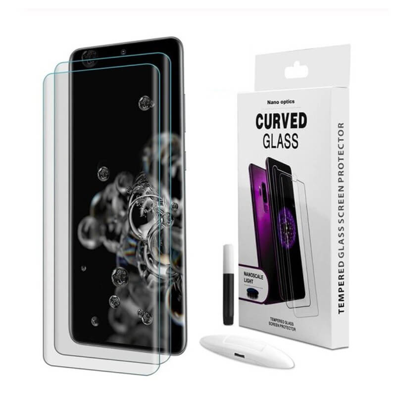 Picasee Zakrzywione szkło ochronne 3D UV do Samsung Galaxy S21 5G G991B