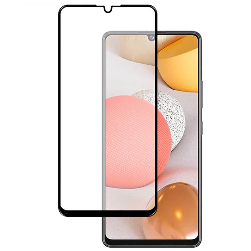 Picasee ochronne szkło hartowane 3D z ramką do Samsung Galaxy A42 A426B - czarne