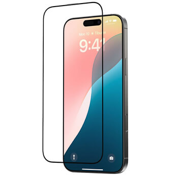 3x szkło hartowane 3D z ramką do Apple iPhone 16 Pro - czarne
