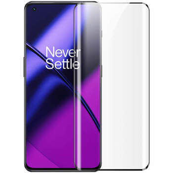 3x Picasee zakrzywione szkło ochronne 3D do OnePlus 11 5G - czarne 2+1 gratis