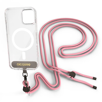 Cross-body phone strap - Różowy