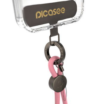 Picasee Cross-body phone strap - Różowy