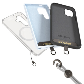 Picasee Cross-body phone strap - Szary