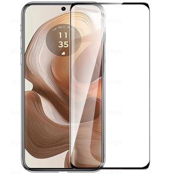 3x szkło hartowane 3D z ramką do Motorola Edge 50 Neo - czarne