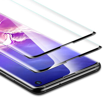 Picasee zakrzywione szkło ochronne 3D do Samsung Galaxy S10 G973 - czarne
