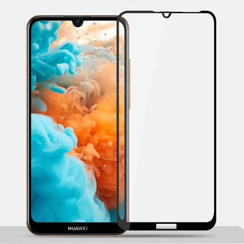 Szkło hartowane 3D z ramką do Huawei Y6 2019 - czarne