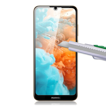 Picasee ochronne szkło hartowane 3D z ramką do Huawei Y6 2019 - czarne