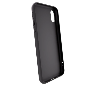 Picasee silikonowe czarne etui na Apple iPhone X/XS - Moon Minimal