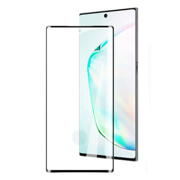 3x Picasee zakrzywione szkło ochronne 3D do Samsung Galaxy Note 10+ N975F - czarne 2+1 gratis