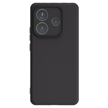 Picasee silikonowe czarne etui na Xiaomi Redmi Note 14 5G - Własny projekt ze zdjęcia