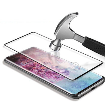 3x Picasee zakrzywione szkło ochronne 3D do Samsung Galaxy Note 10+ N975F - czarne 2+1 gratis