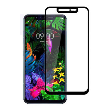 Ochronne szkło hartowane 3D z ramką do LG G8s ThinQ - czarne