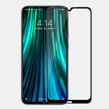 Picasee ochronne szkło hartowane 3D z ramką do Xiaomi Redmi Note 8 - czarne