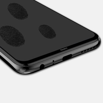 3x Picasee ochronne szkło hartowane 3D z ramką do Xiaomi Redmi Note 8 - czarne – 2+1 gratis