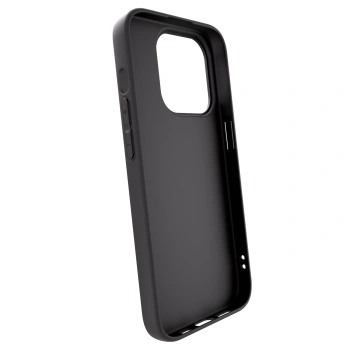 Picasee silikonowe czarne etui na Apple iPhone 15 Pro - Golden Dream