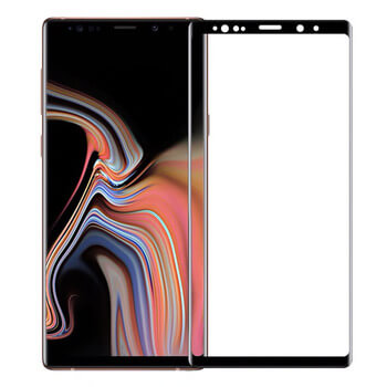 3x Picasee zakrzywione szkło ochronne 3D do Samsung Galaxy Note 9 N960F - czarne 2+1 gratis