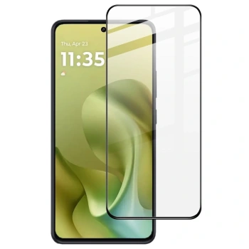 Szkło hartowane 3D z ramką do Motorola Moto G86 Power 5G - czarne