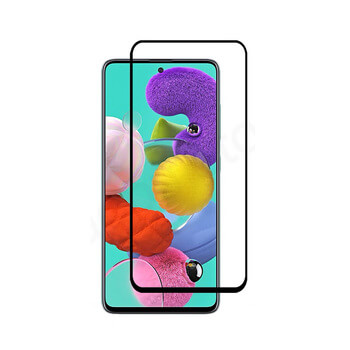 Picasee ochronne szkło hartowane 3D z ramką do Samsung Galaxy A51 A515F - czarne