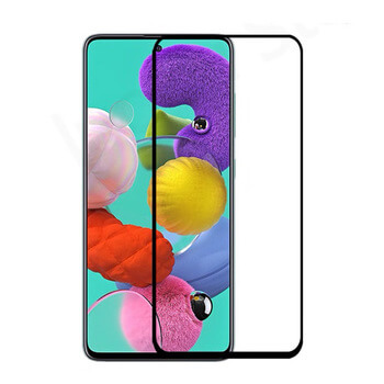 Picasee ochronne szkło hartowane 3D z ramką do Samsung Galaxy A51 A515F - czarne