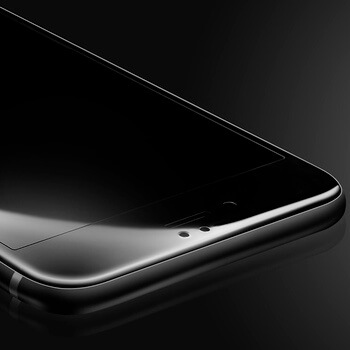 3x Picasee ochronne szkło hartowane 3D z ramką do Apple iPhone 8 Plus - czarne – 2+1 gratis