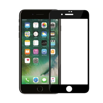 Picasee ochronne szkło hartowane 3D z ramką do Apple iPhone 7 - czarne