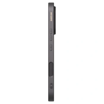 Picasee silikonowe czarne etui na Honor 600 Lite - Black marble