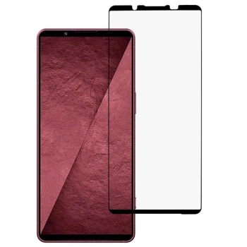 Szkło hartowane 3D z ramką do Sony Xperia 1 VIII 5G - czarne