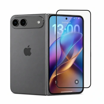 Szkło hartowane 3D z ramką do Apple iPhone Duo - czarne
