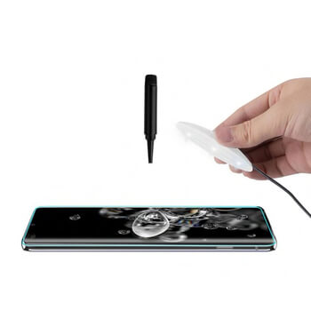 Picasee Zakrzywione szkło ochronne 3D UV do Samsung Galaxy S20 Ultra 5G G988F