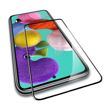 Picasee ochronne szkło hartowane 3D z ramką do Samsung Galaxy A71 A715F - czarne