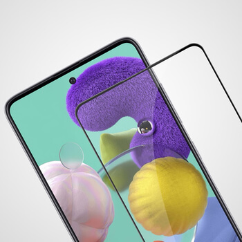 Picasee ochronne szkło hartowane 3D z ramką do Samsung Galaxy A71 A715F - czarne