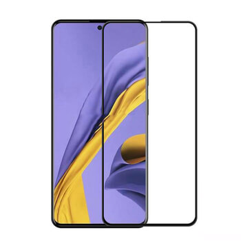 Picasee ochronne szkło hartowane 3D z ramką do Samsung Galaxy A71 A715F - czarne