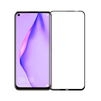 Picasee ochronne szkło hartowane 3D z ramką do Huawei P40 Lite - czarne