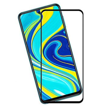 3x Picasee ochronne szkło hartowane 3D z ramką do Xiaomi Redmi Note 9S - czarne – 2+1 gratis