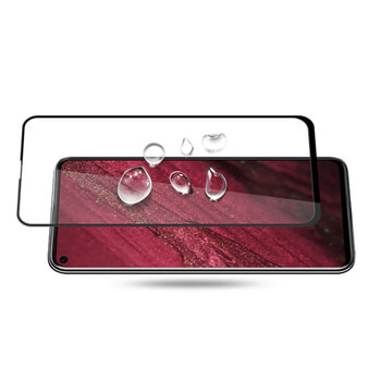 3x Picasee ochronne szkło hartowane 3D z ramką do Honor 20 Pro - czarne – 2+1 gratis