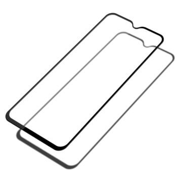 3x Picasee ochronne szkło hartowane 3D z ramką do Xiaomi Redmi 9 - czarne – 2+1 gratis