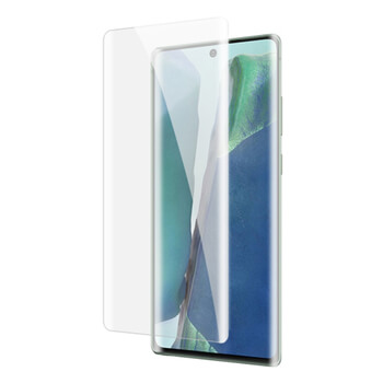 3x Picasee Zakrzywione szkło ochronne 3D UV do Samsung Galaxy Note 20 - 2+1 gratis